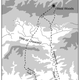 Mapa que muestra Stonehenge y West Woods, con posibles rutas sobre las cuales las piedras sarsen podrían haber sido transportadas al monumento.